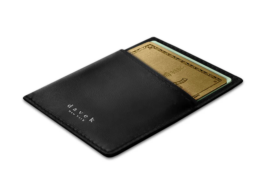 DAVEK CARDSLEEVE with pull tab for easy card access - BLACK - Image 4