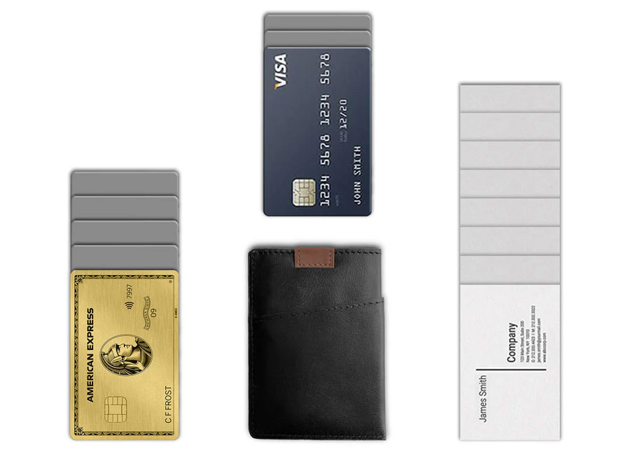 DAVEK CARDSLEEVE with pull tab for easy card access - BLACK - Image 7