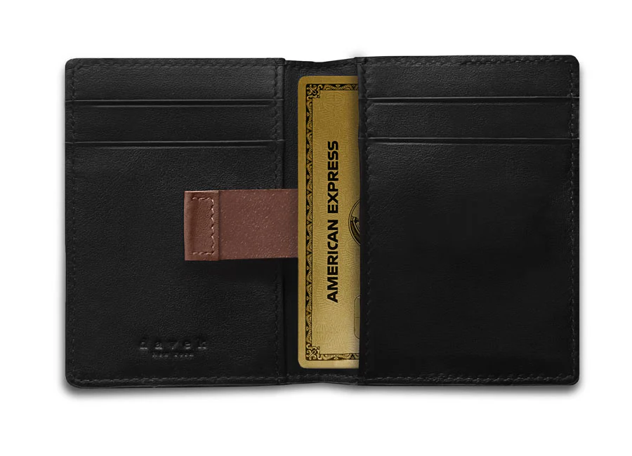 DAVEK SLIM FOLD with mini pen & pull tab - BLACK - Image 6