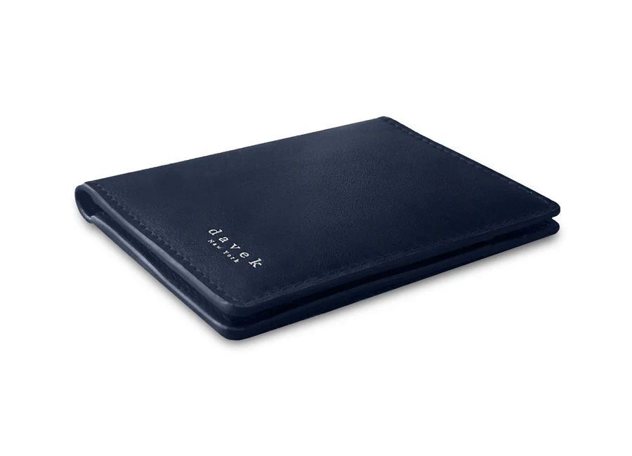 DAVEK SLIM FOLD with mini pen & pull tab - NAVY - Image 5