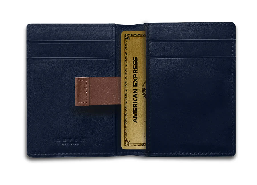 DAVEK SLIM FOLD with mini pen & pull tab - NAVY - Image 6