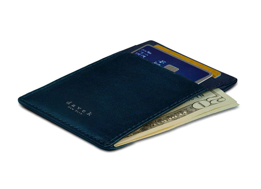 DAVEK SLIM WALLET with mini pen - NAVY - Image 3