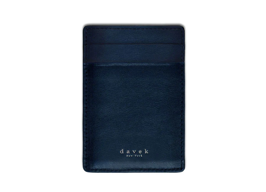 DAVEK SLIM WALLET with mini pen - NAVY - Image 4