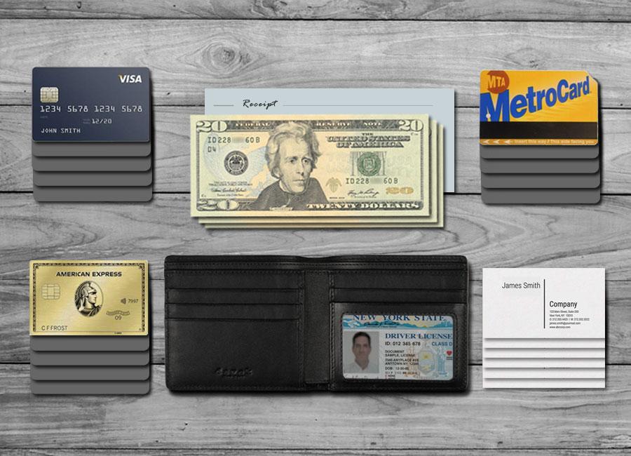 CLASSIC BILLFOLD - BLACK<br> Fits Everything - Image 5