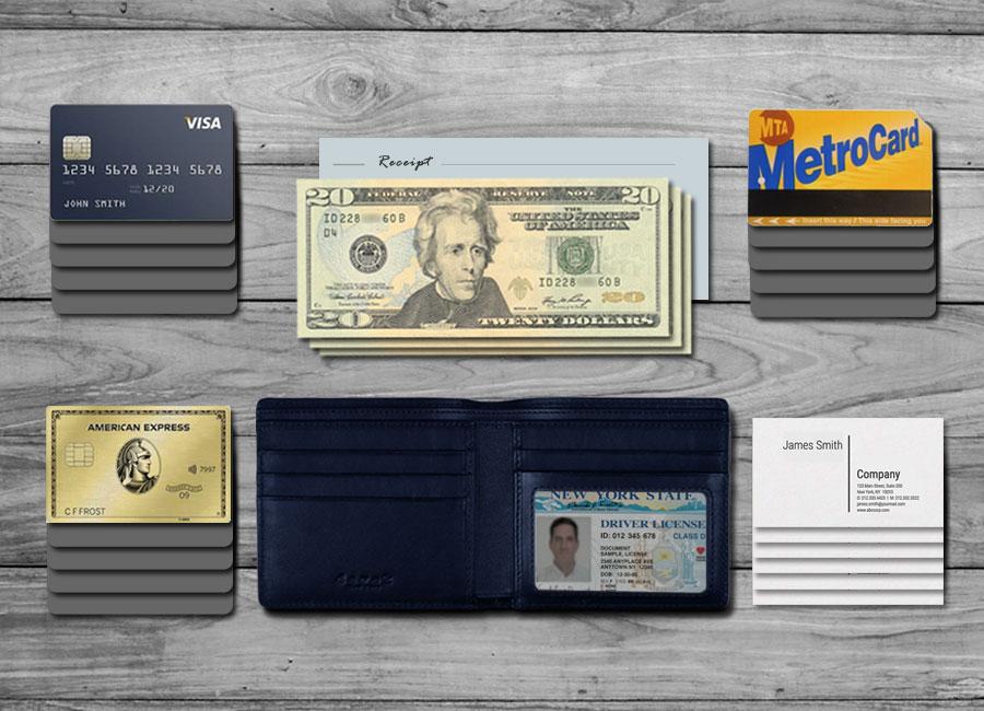 CLASSIC BILLFOLD - NAVY<br> Fits Everything - Image 5