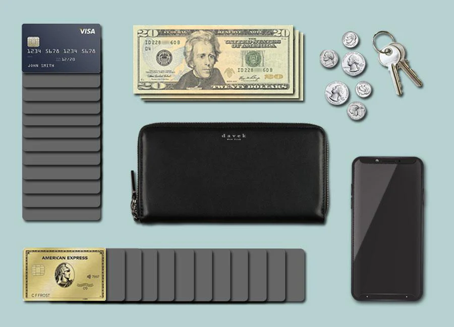 FULL ZIPPER WALLET - Black - Image 5