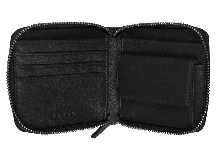MEDIUM ZIPPER WALLET - Black - Image 3