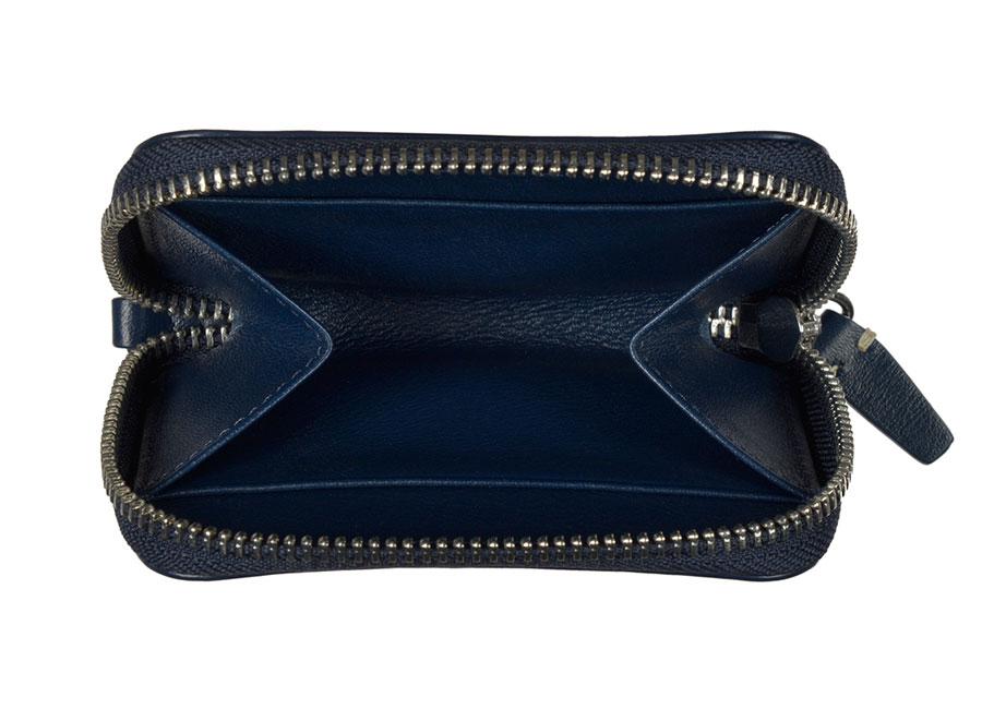 MINI ZIPPER WALLET - Navy - Image 4